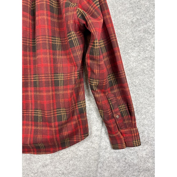 Jachs New York Mens Red Plaid Flannel Shirt Long Sleeve Button Down Small NEW - Picture 11 of 12